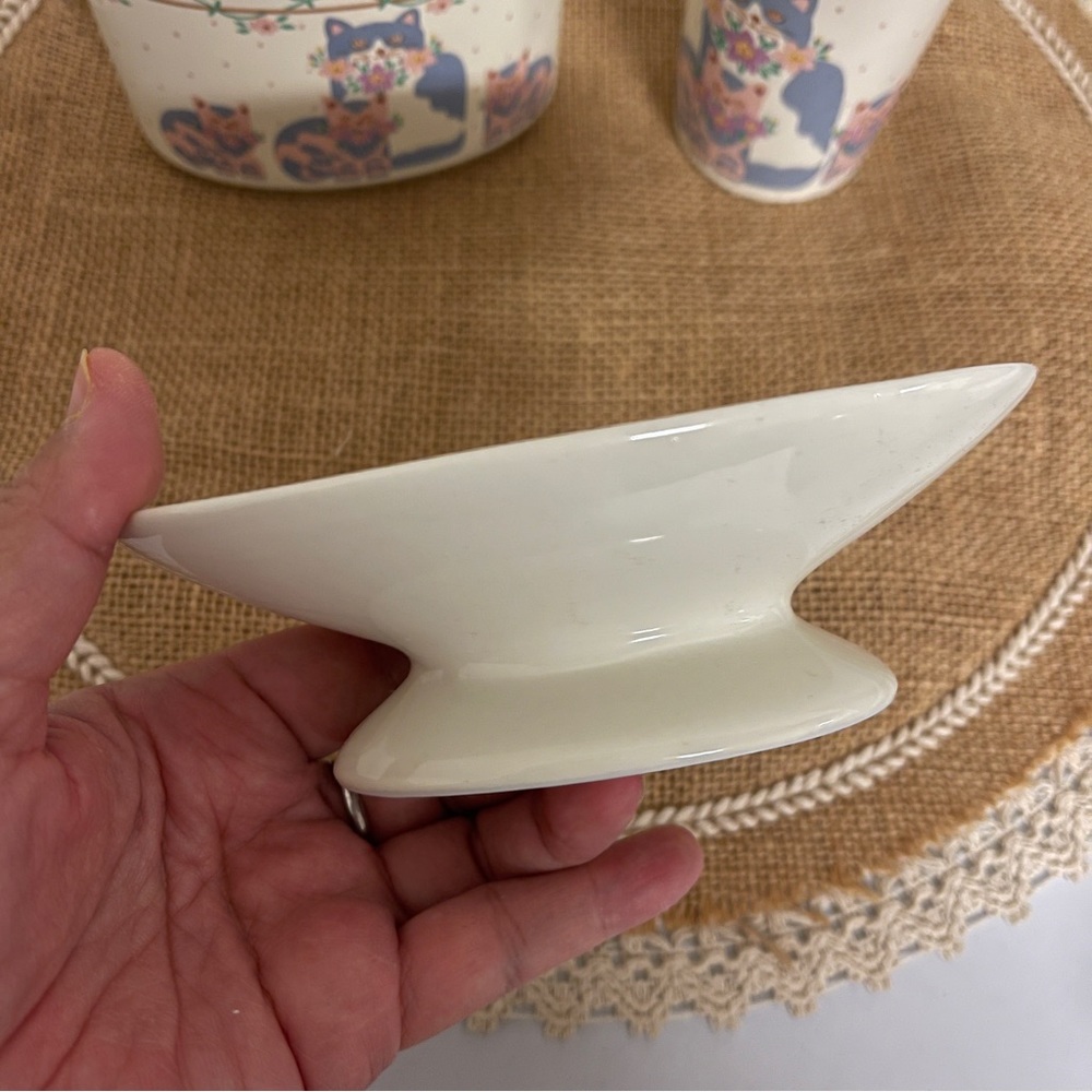 NWT vintage Japan 3pcs porcelain toothbrush holder /tumbler /loap dish gift set - Picture 3 of 11